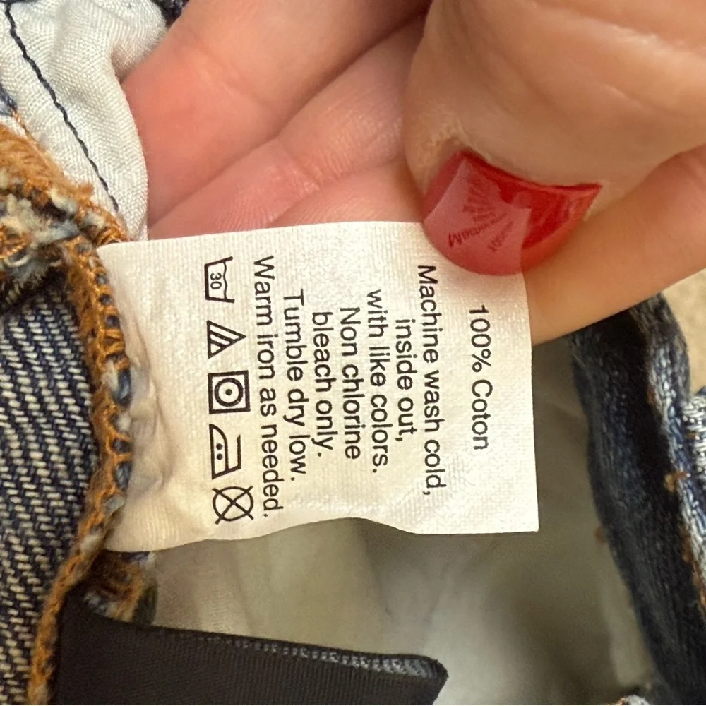 J Crew Medium Wash Blue‎ Denim Distressed Womens Size 26 Shorts Jorts Classic
